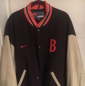 Like New Men's 2XL Nike Cleveland Browns Real Leather Jacket